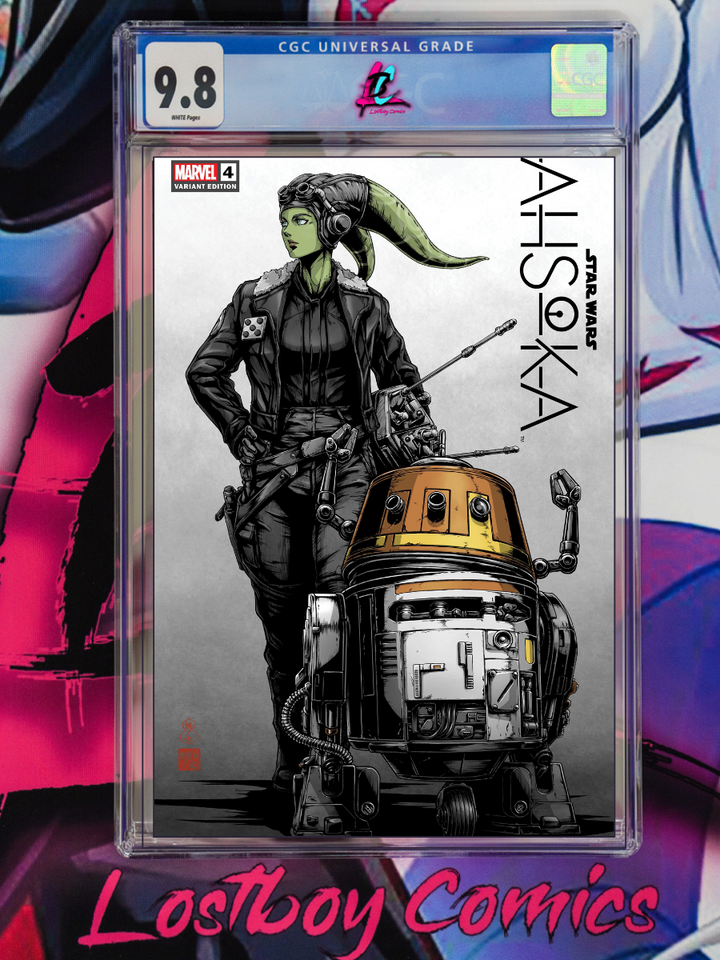 STAR WARS AHSOKA #4 Takashi Okazaki Limited Edition Trade CGC 9.8