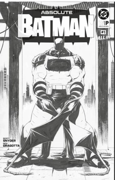 DC W.I.P. ABSOLUTE BATMAN #1 Second Printing Cvr A Nick Dragotta X4 Bundle