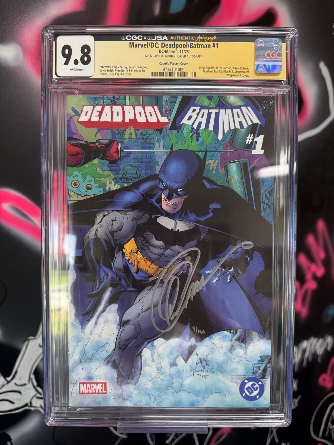 Batman Deadpool #1 CGC 9.8 Signed Capullo