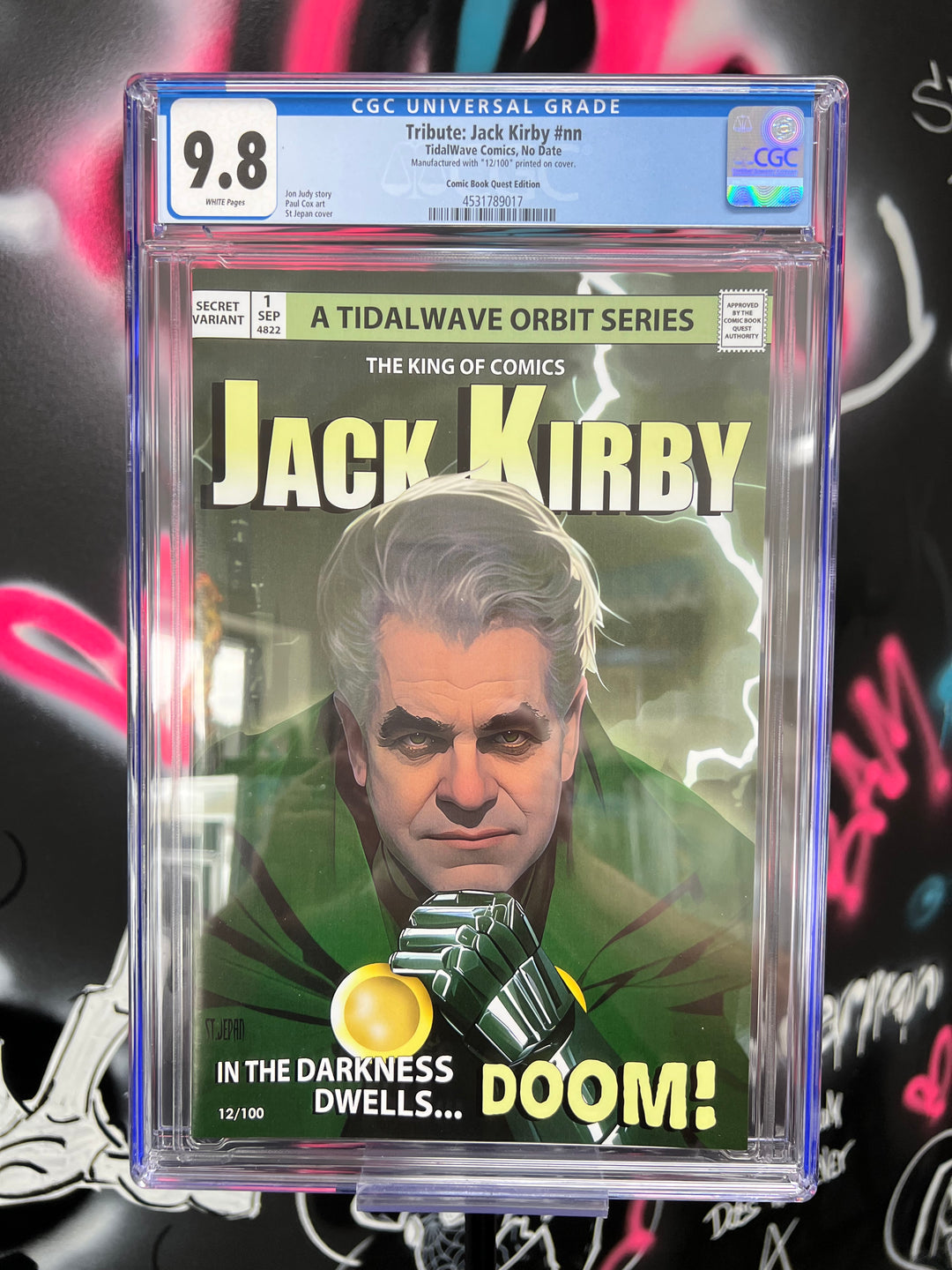 Jack Kirby Tribute #1 St. Jepan Secret Doom Variant LTD 100 CGC 9.8