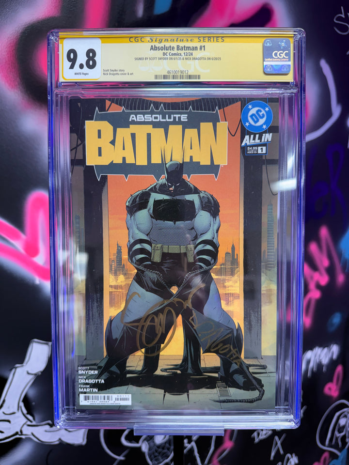 Absolute Batman #1 1st Printing Double Signed CGC 9.8 Signature Series