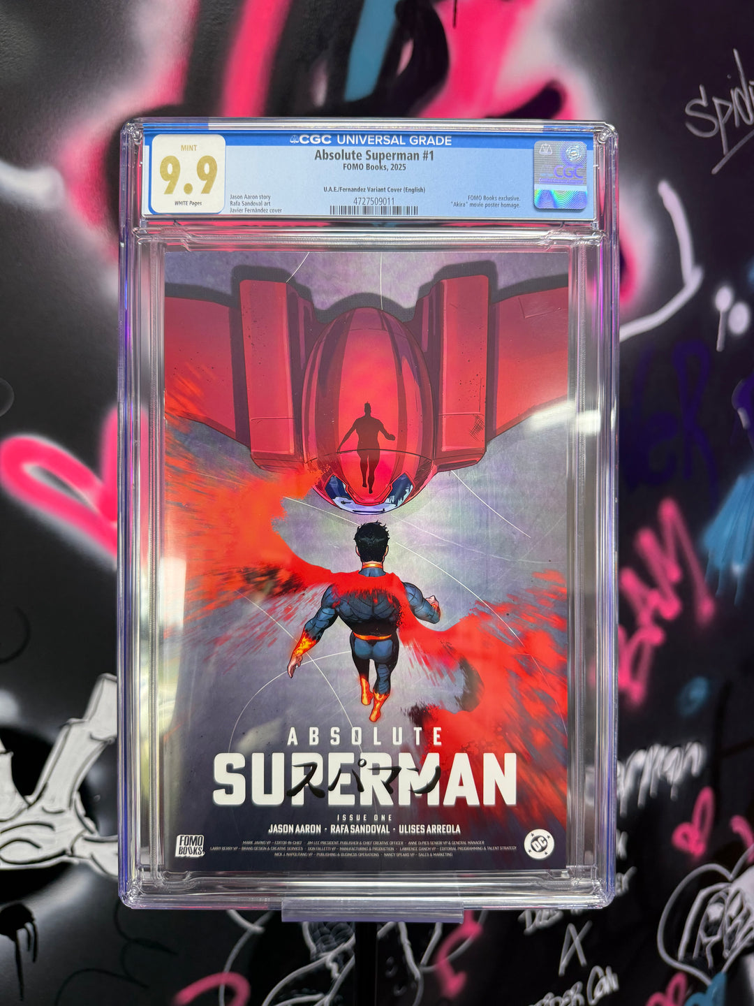 ABSOLUTE SUPERMAN #1 JAVIER FERNANDEZ AKIRA HOMAGE CGC 9.9