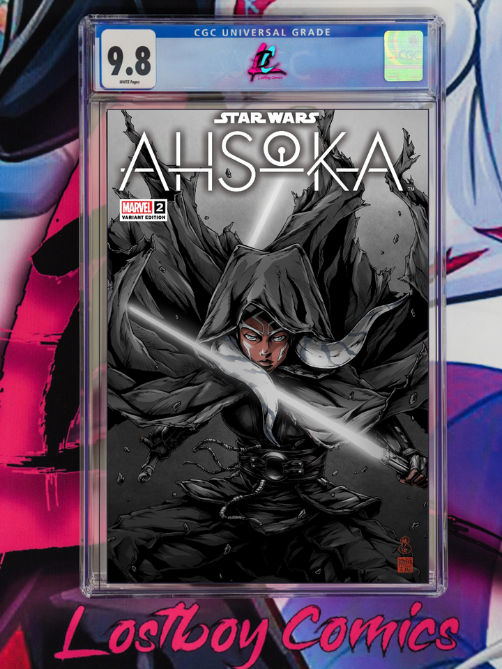 STAR WARS AHSOKA #2 Takashi Okazaki Limited Edition Trade CGC 9.8