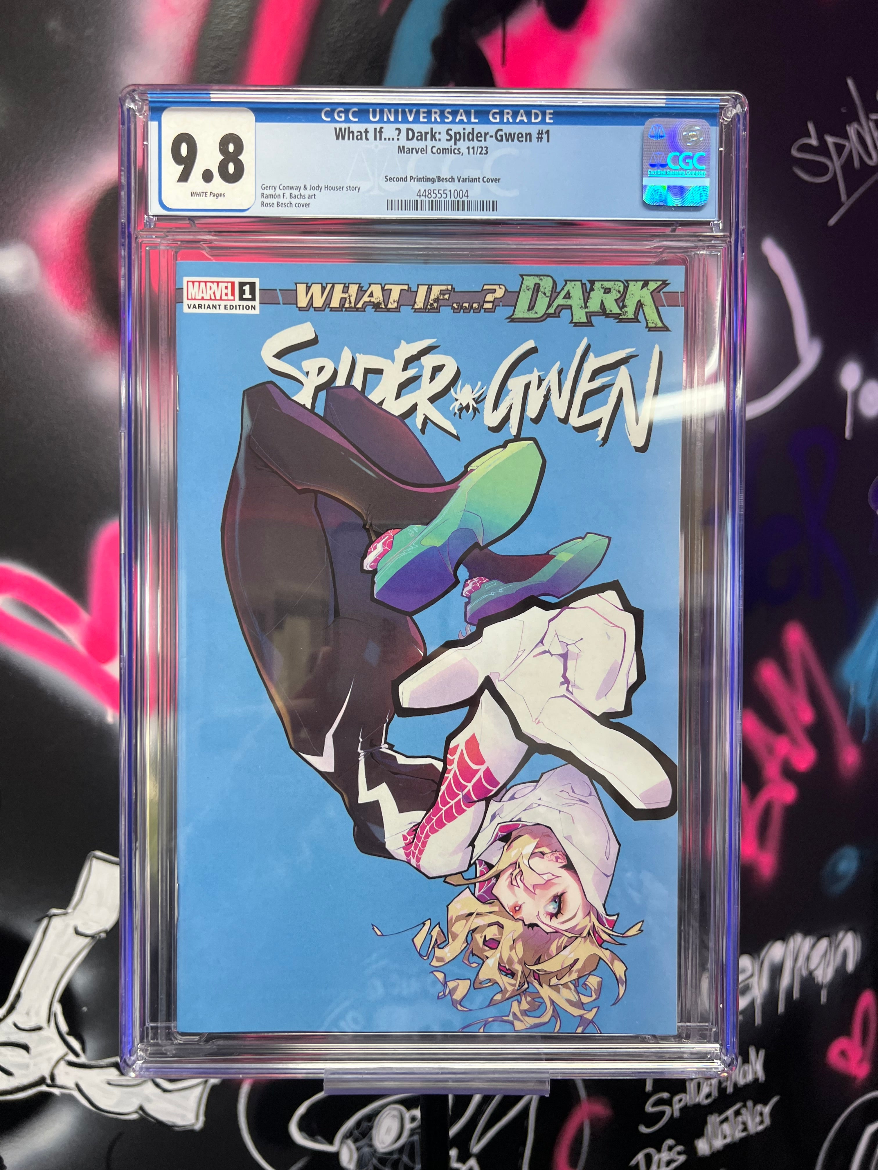 WHAT IF...? DARK: top SPIDER-GWEN #1 ROSE BESCH CGC 9.8