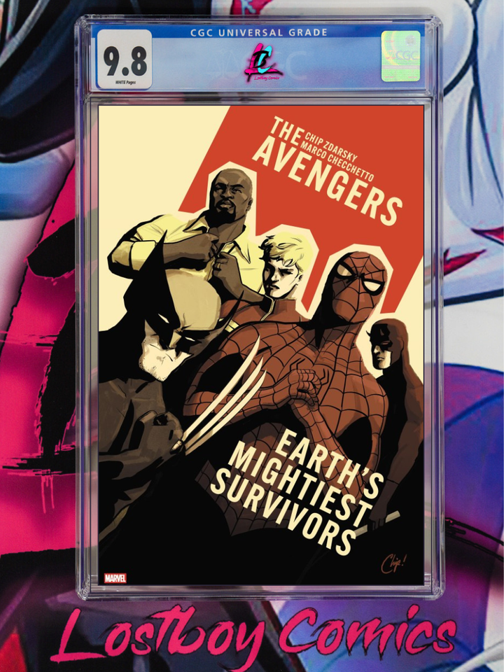 AVENGERS #1 CHIP ZDARSKY 1:200 1st Printing CGC 9.8