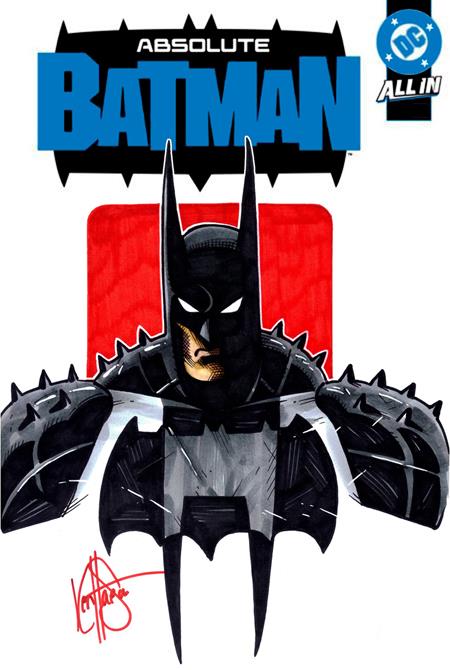 ABSOLUTE BATMAN #25 BLANK VARIANT SIGNED AND REMARKED BY KEN HAESER CGC
