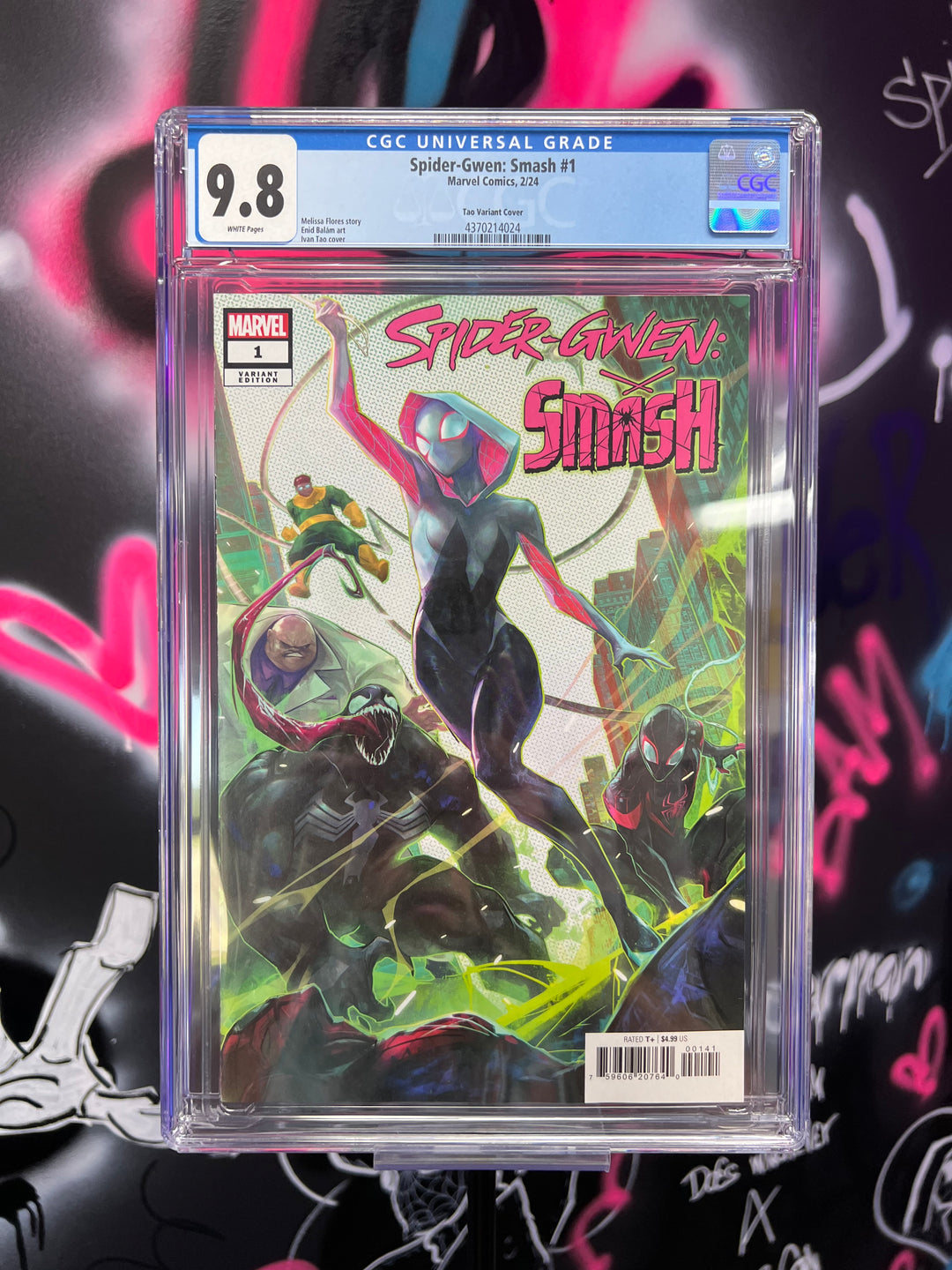 SPIDER-GWEN: SMASH 1 IVAN TAO CGC 9.8