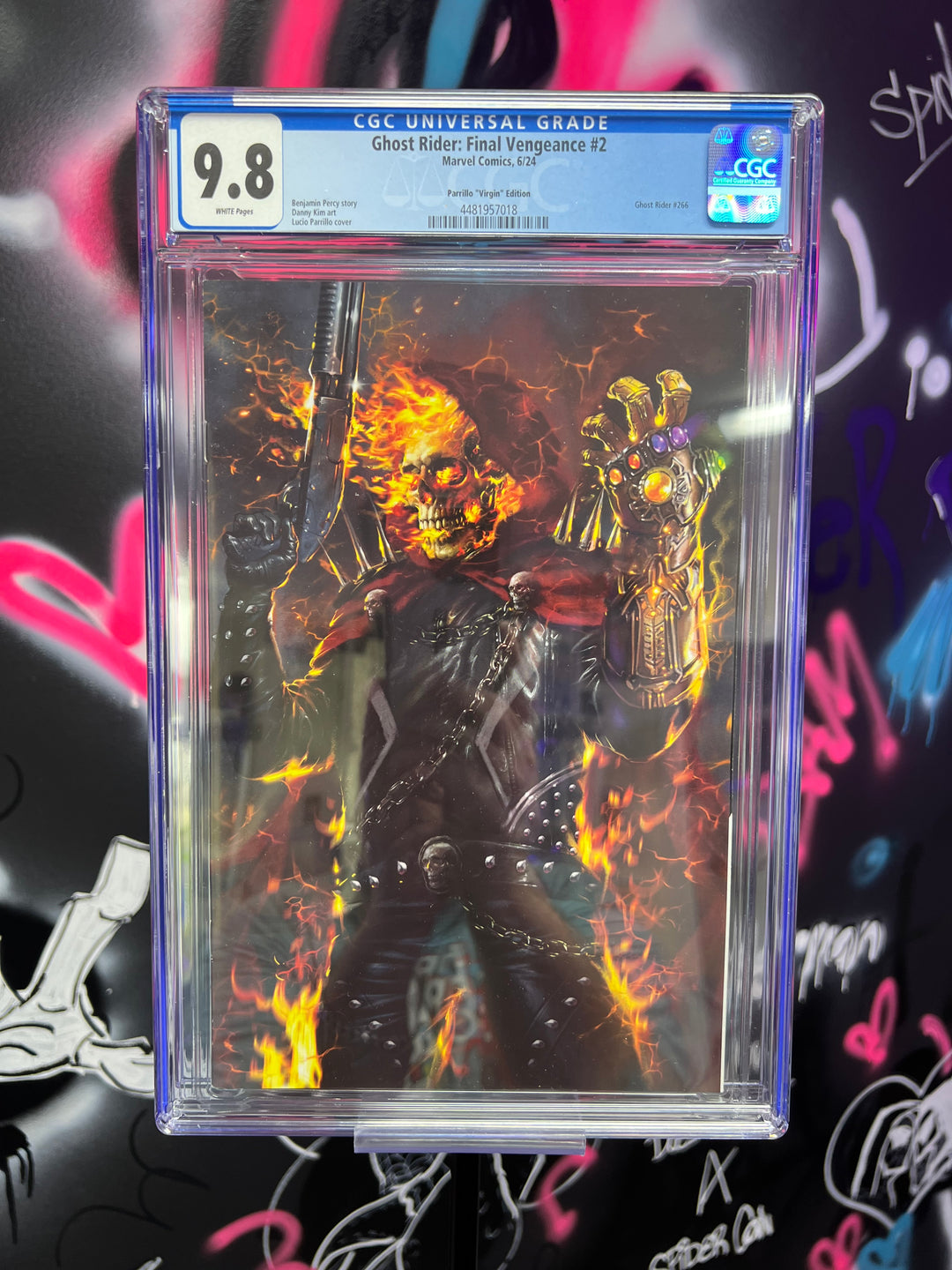 GHOST RIDER FINAL VENGEANCE #2 LUCIO PARRILLO VIRGIN CGC 9.8