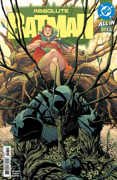 Comic book cover featuring a character in a forest with 'Absolute Batman' text.