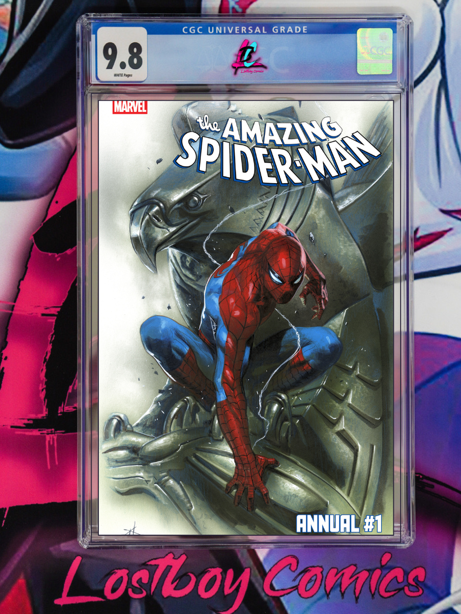 Comic book cover of 'The Amazing Spider-Man' Annual #1 with CGC grading label.