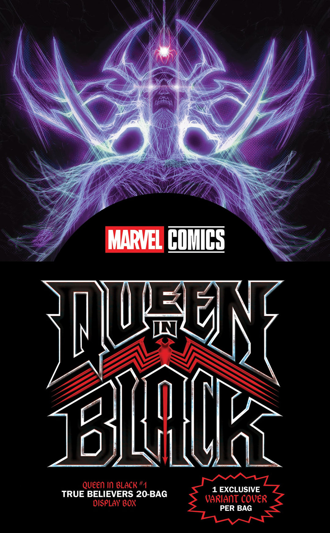 QUEEN IN BLACK #1 TRUE BELIEVERS DISPLAY BOXES