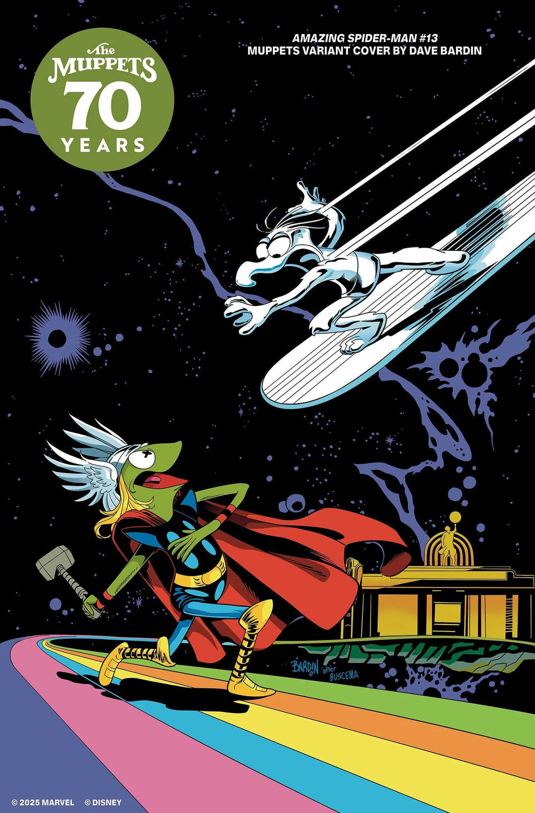 AMAZING SPIDER-MAN #13 DAVE BARDIN MUPPETS SILVER SURFER HOMAGE CGC 9.8