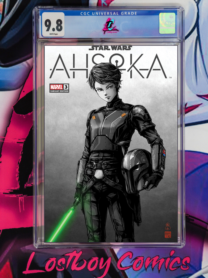 STAR WARS AHSOKA #3 Takashi Okazaki Limited Edition Trade CGC 9.8