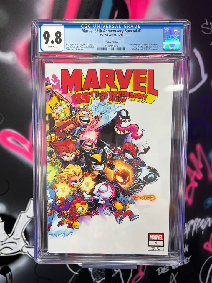 MARVEL 85TH ANNIVERSARY SPECIAL SKOTTIE YOUNG WRAPAROUND CGC 9.8