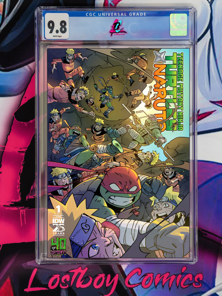 Teenage Mutant Ninja Turtles x Naruto #1 Variant 40th Anniversary CGC 9.8