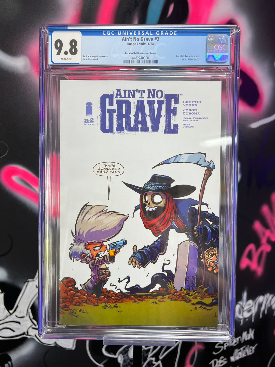 AINT NO GRAVE #2 1:25 SKOTTIE YOUNG RECALLED ERROR CGC 9.8