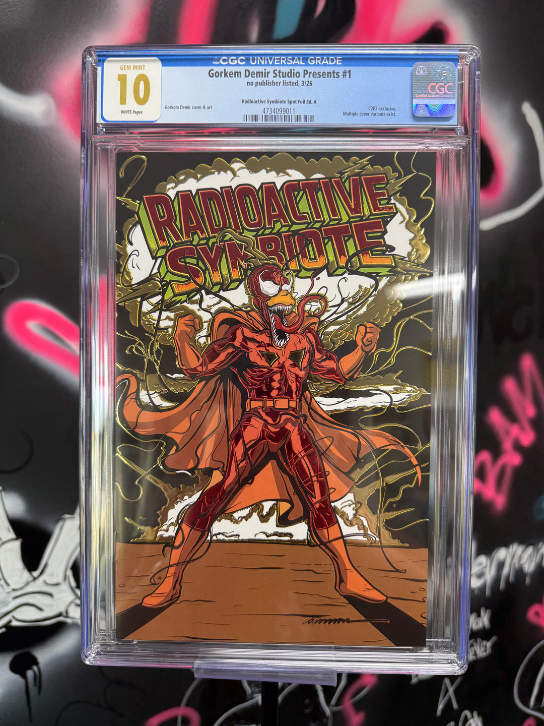 Radioactive Symbiote #1 Gorkem Demir Spot Embossed Foil CGC 10