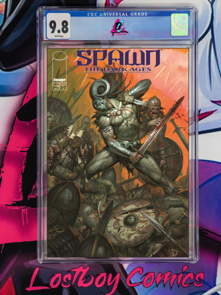 SPAWN THE DARK AGES #1 1:50 RYAN BROWN 1ST PRINTING CGC 9.8