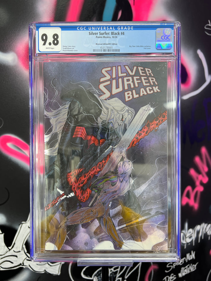 SILVER SURFER BLACK #4 PEACH MOMOKO NYCC EXCLUSIVE FOIL CGC 9.8