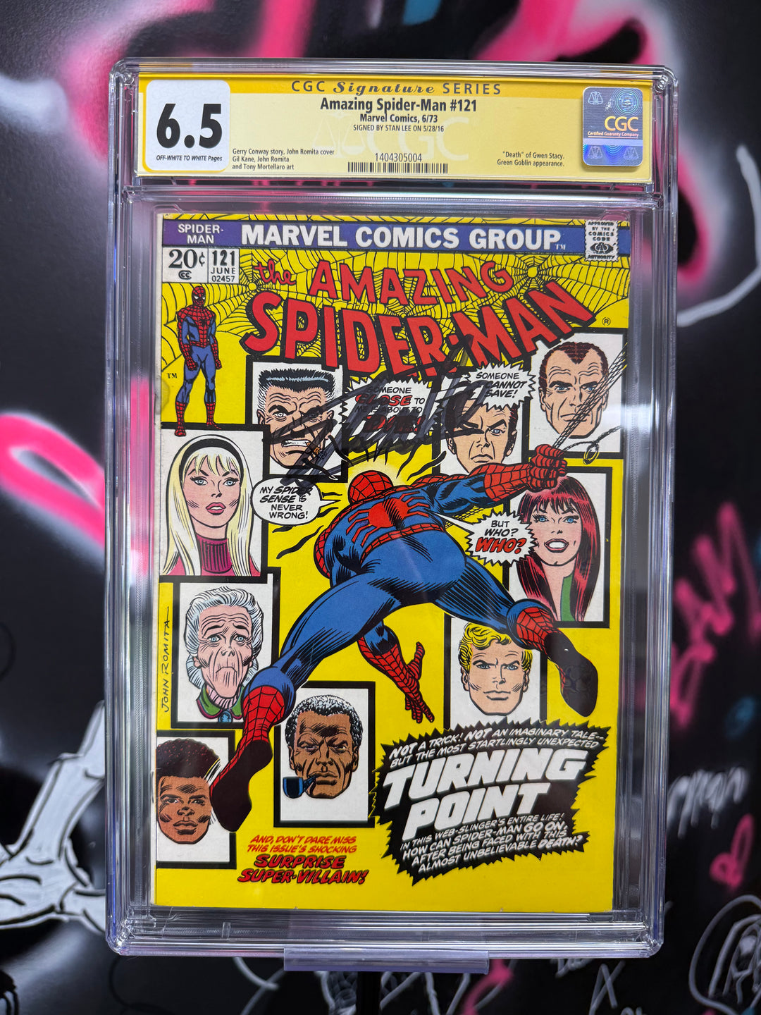 Amazing Spider-Man #121 CGC 6.5 Stan Lee Signed