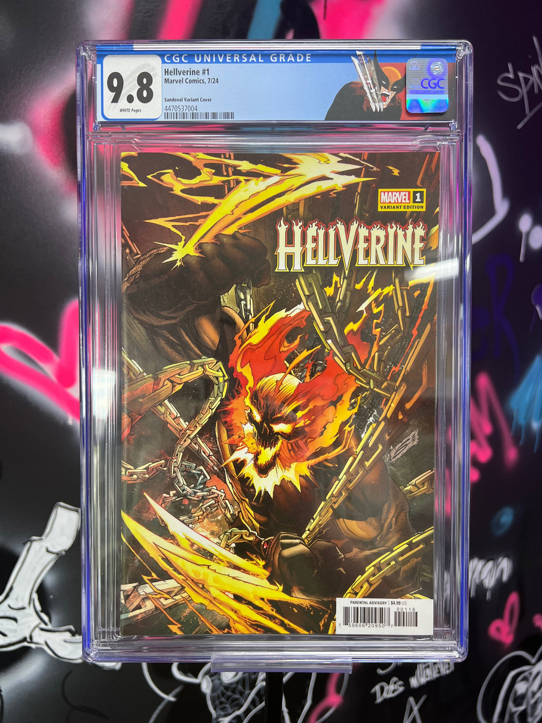 HELLVERINE #1 GERARDO SANDOVAL 1:25 CGC 9.8