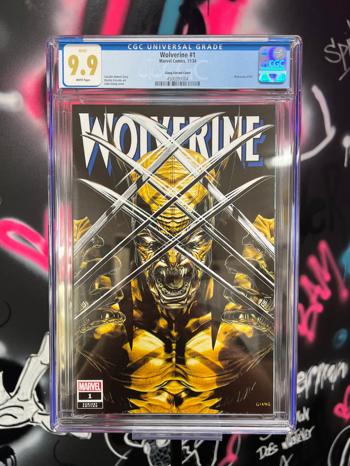 Wolverine #1 John Giang Negative Bleed Exclusive CGC 9.9