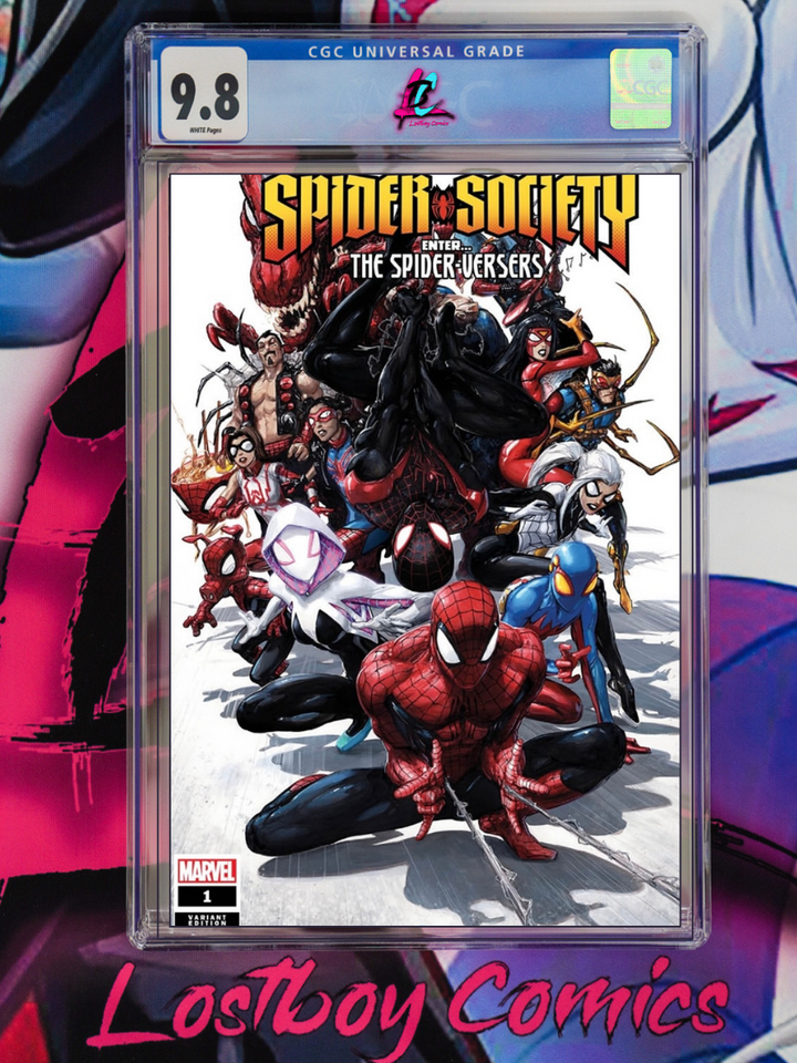 Spider-Society #1 Clayton Crain Exclusive Trade CGC 9.8