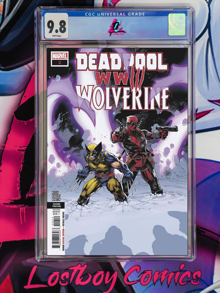 DEADPOOL & WOLVERINE: WWIII #2 ADAM KUBERT 2ND PRINTING CGC 9.8