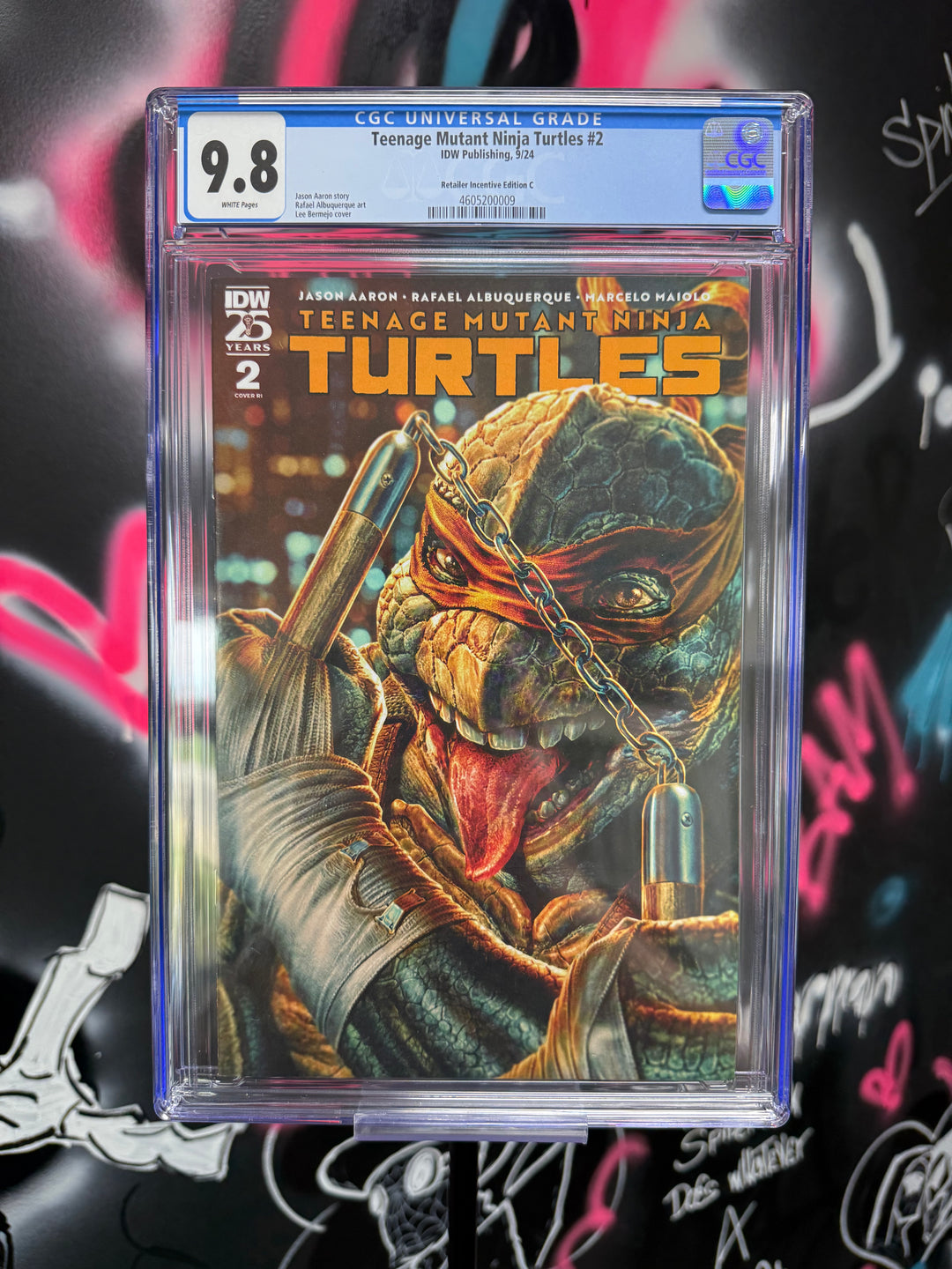 Teenage Mutant Ninja Turtles #2 1:75 Lee Bermejo CGC 9.8