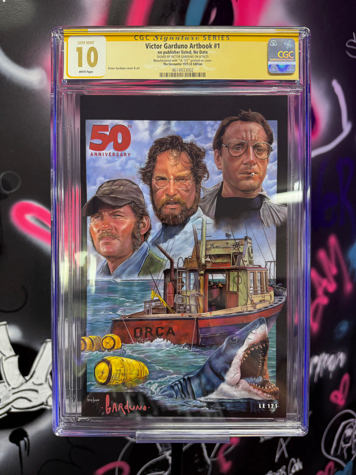 Jaws 50th Anniversary #1 CGC 10 Signed by Victor Garduno