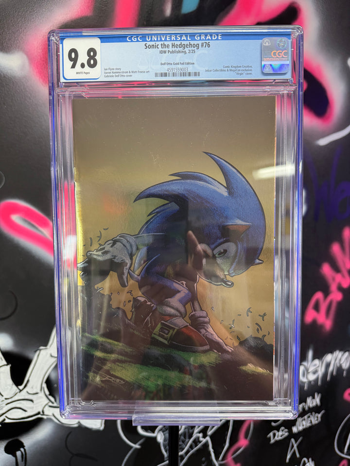 SONIC THE HEDGEHOG #76 MEGACON 2025 Gabriele Dell'Otto Gold FOIL CGC 9.8