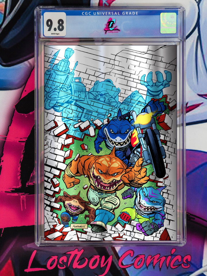 Street Sharks #1 IDW Foil Exclusive CGC 9.8