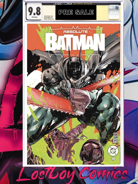 ABSOLUTE BATMAN #18 CLAY MANN CHAINSAW MAN EXCLUSIVE CGC 9.8 ABSOLUTE BATMAN #18 CLAY MANN CHAINSAW MAN EXCLUSIVE CGC 9.8