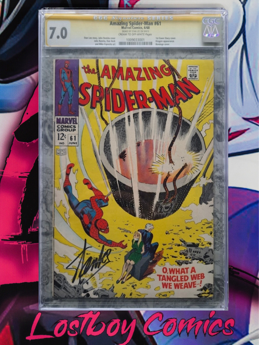 Amazing Spider-Man #61 CGC SS 7.0 Signed by Stan Lee