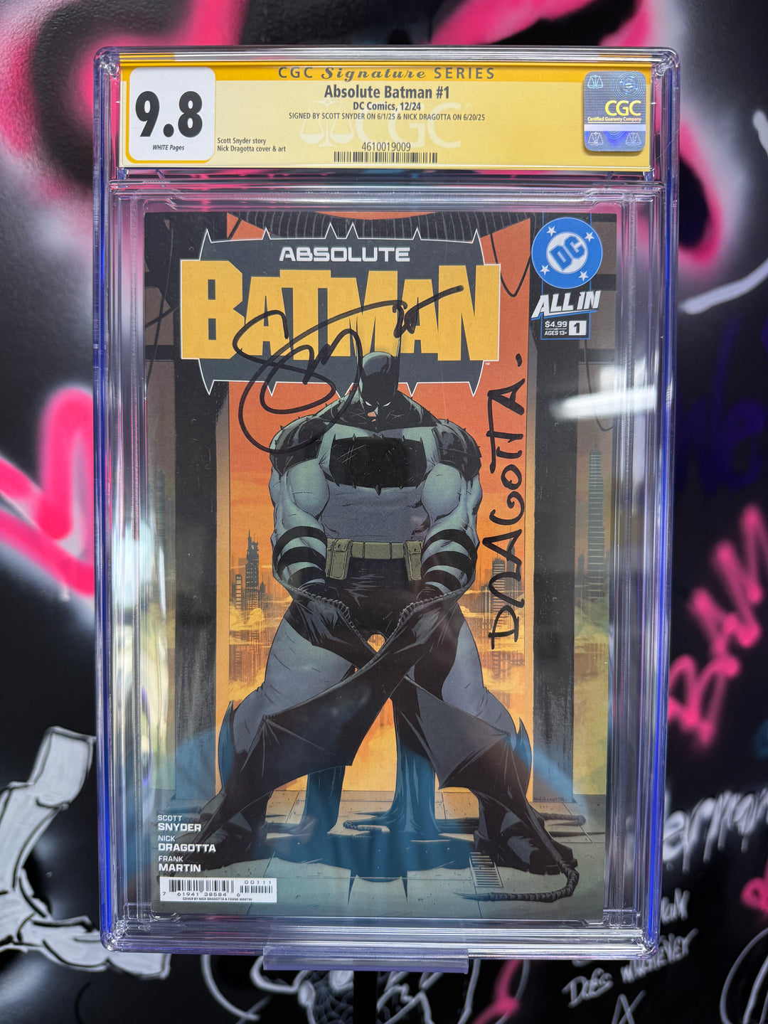Absolute Batman #1 1st Printing Double Signed CGC 9.8 Signature Series