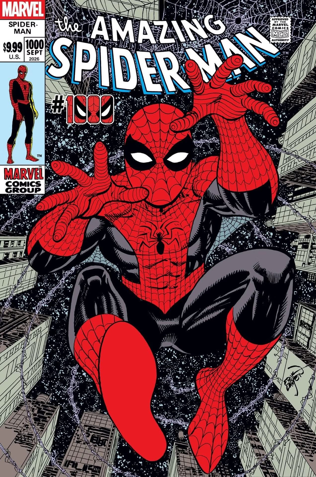 AMAZING SPIDER-MAN #1000 ERIK LARSEN 1:25 CGC 9.8