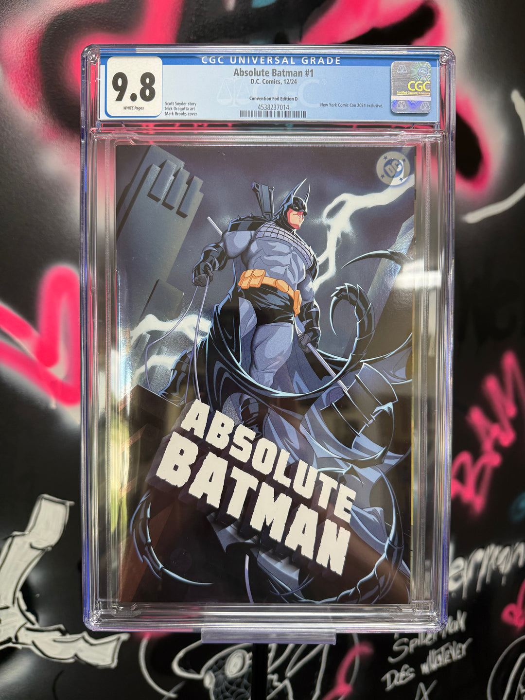 Absolute Batman #1 Mark Brooks Animation NYCC Foil CGC 9.8