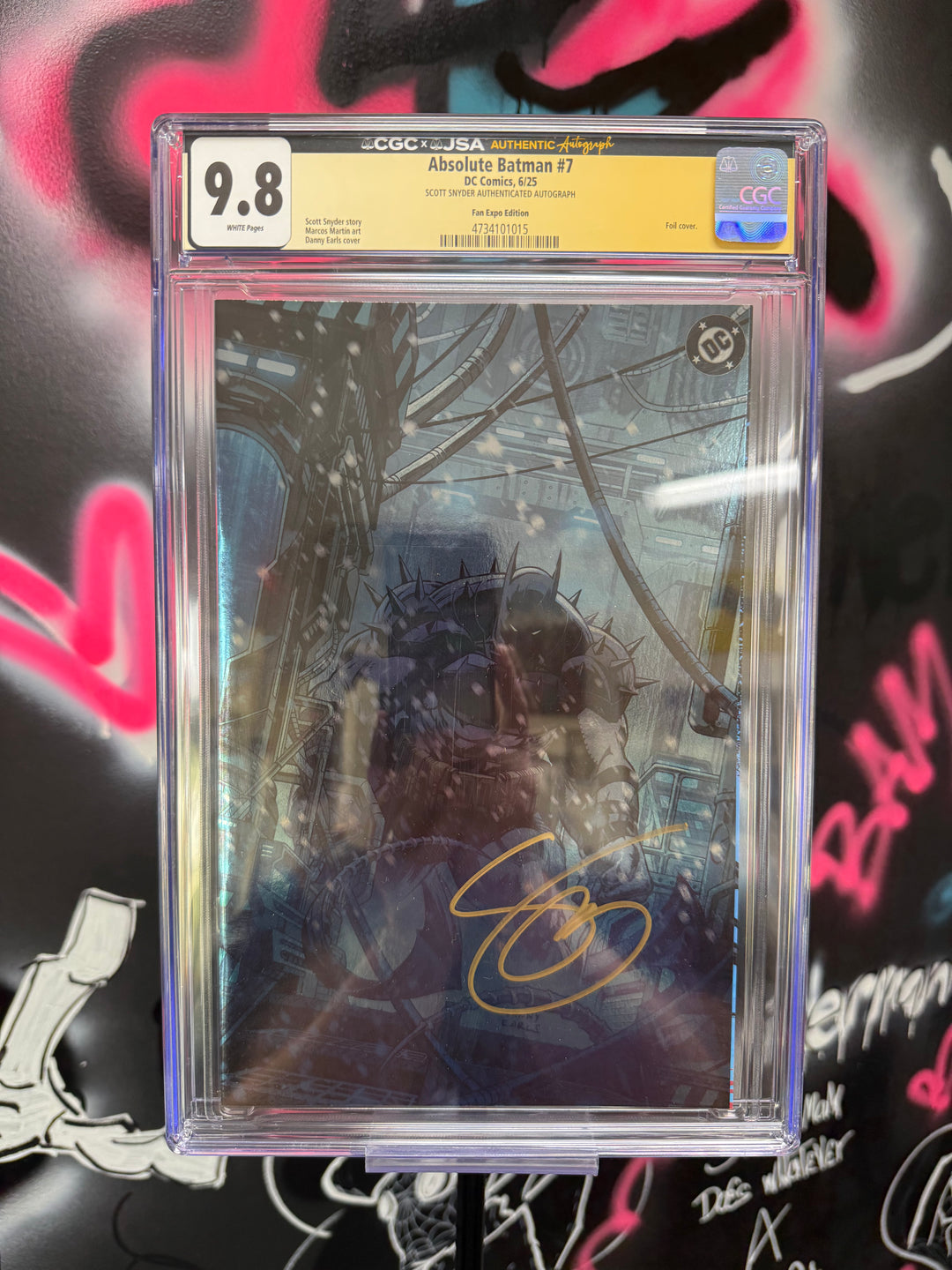 Absolute Batman #7 Fan Expo Scott Snyder CGC 9.8 Signature Series