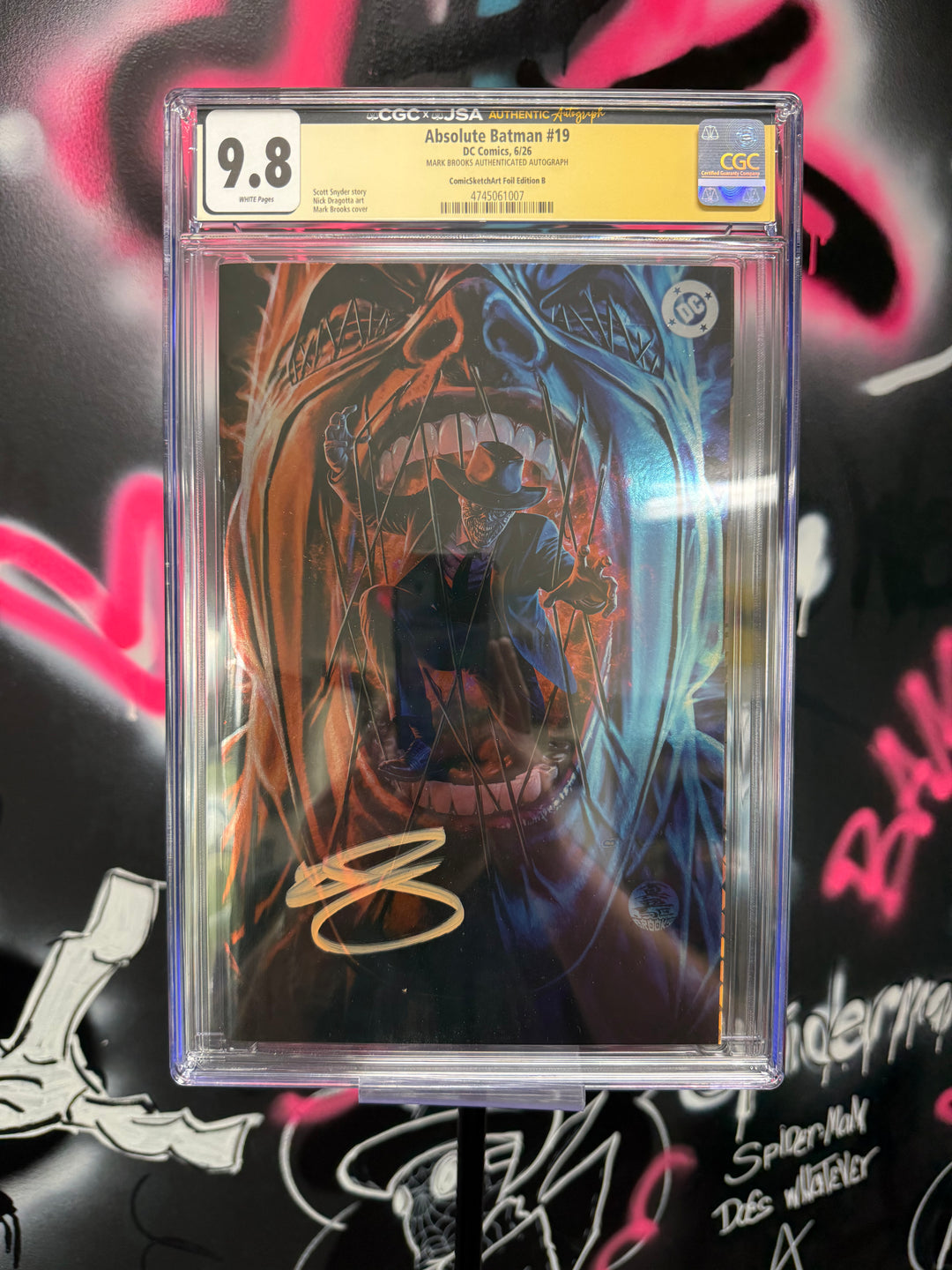 Absolute Batman #19 Mark Brooks Virgin Foil Exclusive CGC 9.8 Signed Mark Brooks