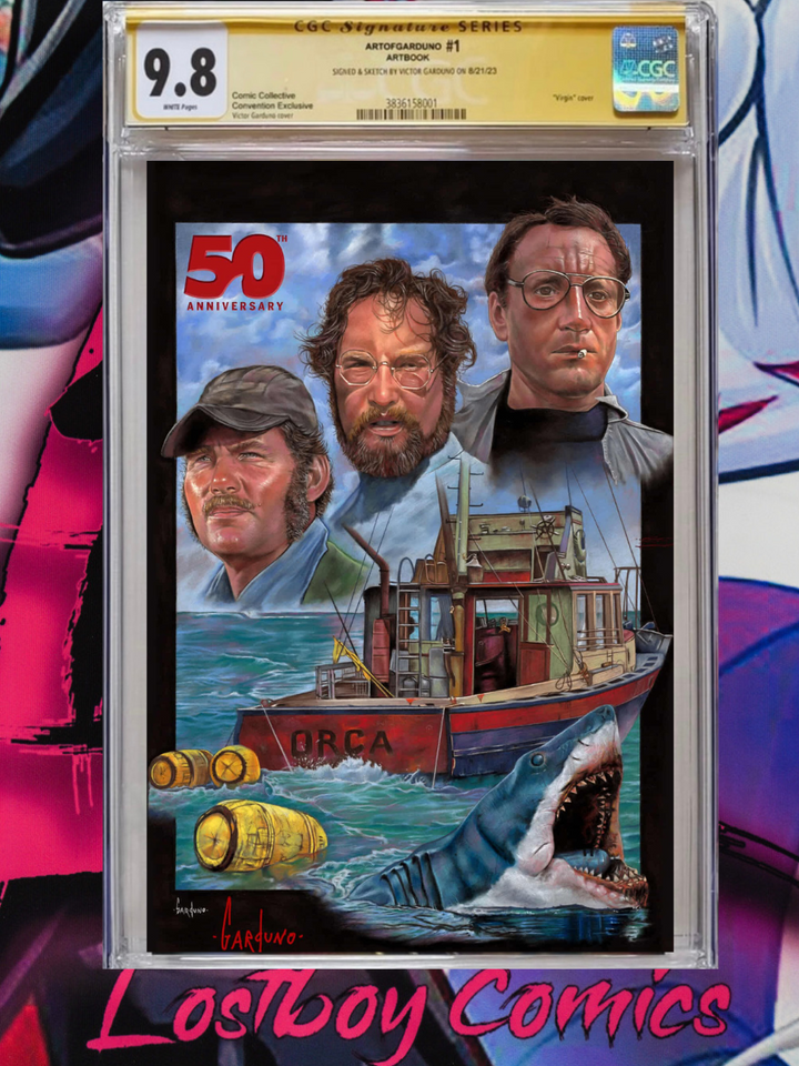 Jaws 50th Anniversary #1 CGC 9.8 Signed by Victor Garduno