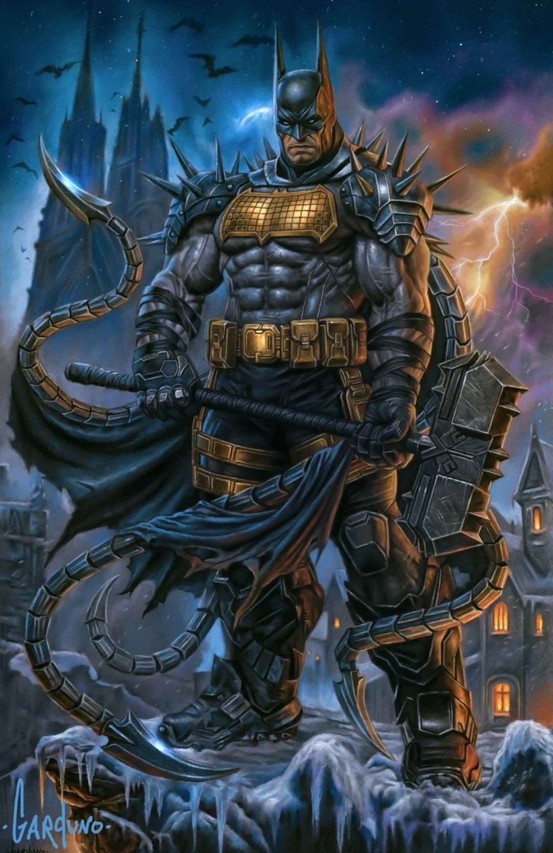 Knight of the Black Winter #1 Garduno Exclusive Virgin Signed