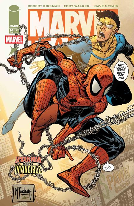 Comic book cover featuring Spider-Man, Marvel logo visible