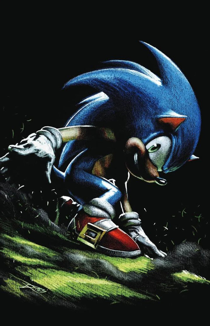 SONIC THE HEDGEHOG #76 MEGACON 2025 Gabriele Dell'Otto Black FOIL CGC 9.8