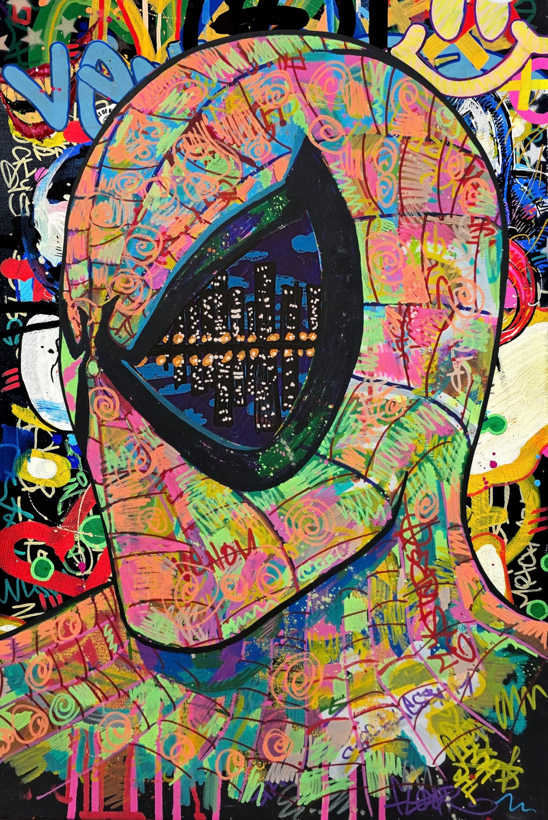 Spider-Man Graffiti #1 Kyle Willis Exclusive Cityscape Vision Embossed Foil
