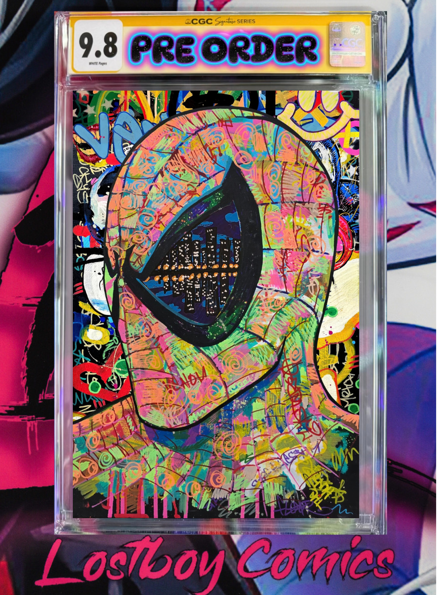 Spider-Man Graffiti #1 Kyle Willis Exclusive Cityscape Vision Embossed Foil CGC 9.8 Signed