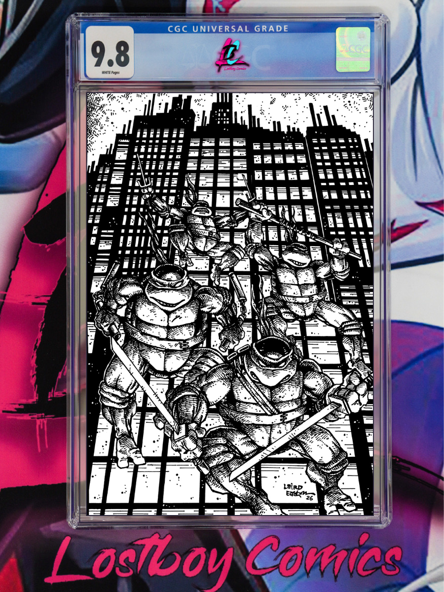 Teenage Mutant Ninja Turtles #20: 300th Issue Special Eastman & Laird Full Art B&W 1:25 CGC 9.8