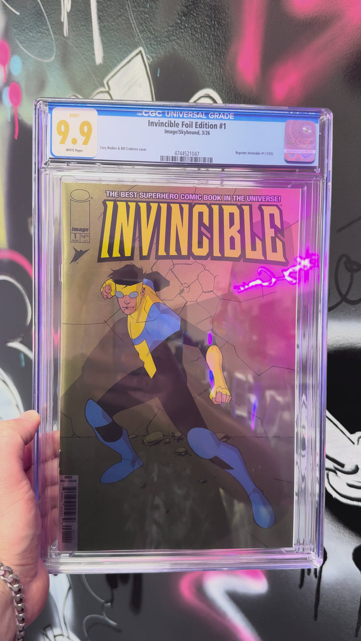 INVINCIBLE FOIL EDITION #1 CORY WALKER & BILL CRABTREE FOIL CGC 9.9